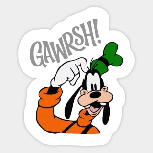 Goofy Gawrsh Novelty Sticker